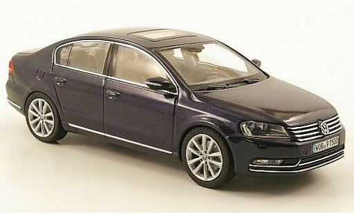 Volkswagen Passat B7 1/43 Schuco azul 2010 coche miniatura