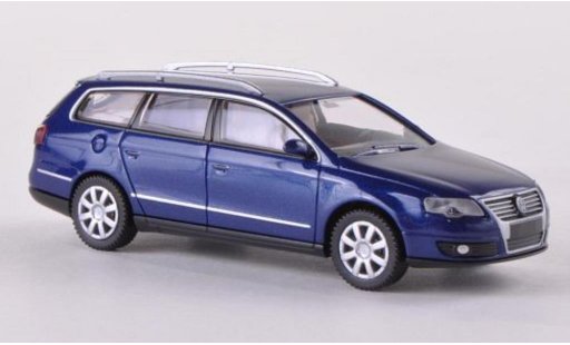 Volkswagen Passat B6 1/87 Wiking Variant azul 2005 coche miniatura