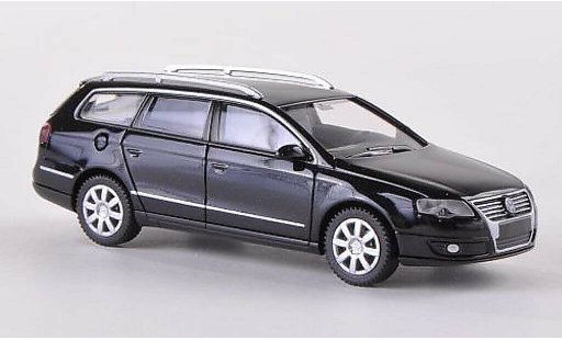 Volkswagen Passat B6 1/87 Wiking Variant negro 2005 coche miniatura