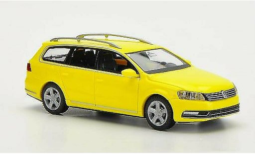 Volkswagen Passat B7 1/87 Wiking Variant amarillo coche miniatura