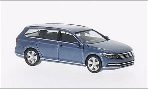 Volkswagen Passat B7 1/87 Herpa Variant metalico azul 2014 coche miniatura