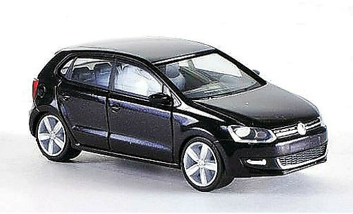 Volkswagen Polo Base 1/87 Herpa 4-turig negro coche miniatura