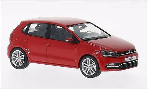 Volkswagen Polo Base 1/43 Herpa 5-turig Facelift rojo 2014 coche miniatura