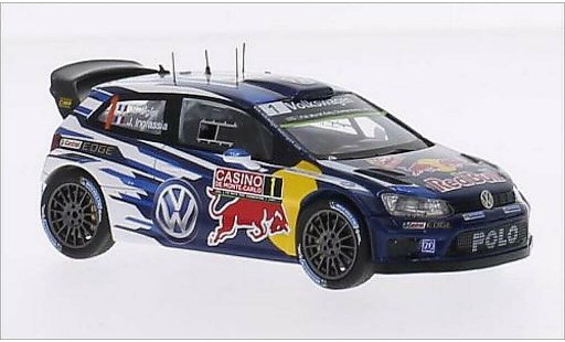 Volkswagen Polo WRC 1/43 Spark R No.1 Motorsport Red Bull Rally Monte Carlo 2015 /J.Ingrassia coche miniatura