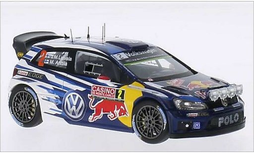 Volkswagen Polo WRC 1/43 Spark R No.2 Motorsport Red Bull Rally WM Rally Monte Carlo 2015 /M.Antilla coche miniatura