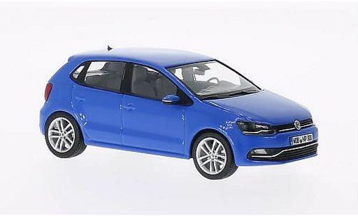 Volkswagen Polo Base 1/43 Herpa V (6C) azul 5-Turer 2014 coche miniatura