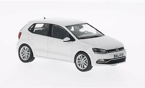 Volkswagen Polo Base 1/43 Herpa V (6C) blanco 5-Turer 2014 coche miniatura