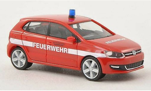 Volkswagen Polo Base 1/87 Herpa V (6R) Bomberos Frankfurt 5-Turer coche miniatura
