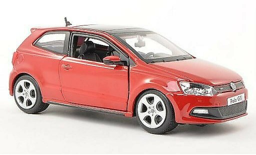Volkswagen Polo GTI 1/24 Burago V rojo coche miniatura
