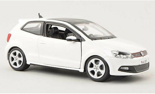 Volkswagen Polo GTI 1/24 Burago V blanco coche miniatura