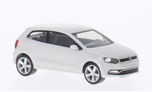 Volkswagen Polo Base 1/87 Herpa V (tipo 6C) 3-turig blanco 2014 coche miniatura