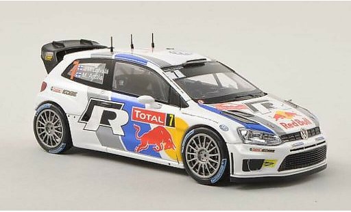Volkswagen Polo WRC 1/43 Spark No.7 Red Bull Rally Monte Carlo 2013 coche miniatura