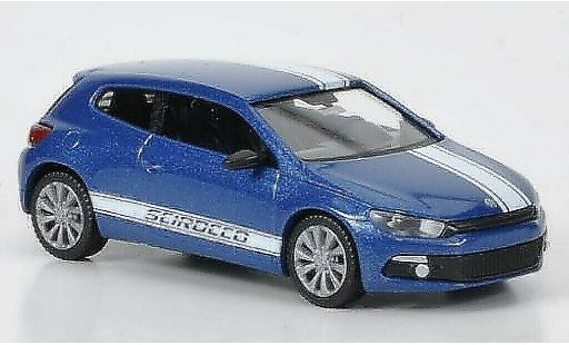 Volkswagen Scirocco Base 1/87 Wiking III azul/blanco coche miniatura