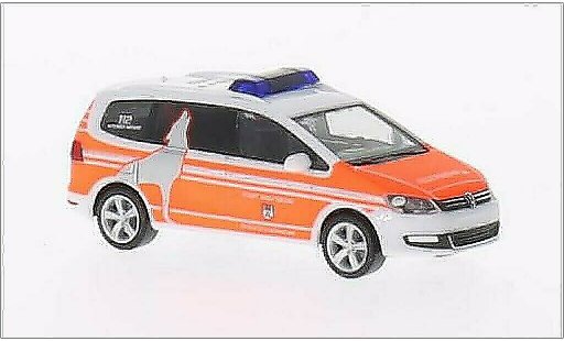 Volkswagen Sharan Base 1/87 Herpa ELW Bomberos Wolfsburg coche miniatura