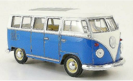 Volkswagen T1 Base 1/24 Welly Bus azul/blanco coche miniatura