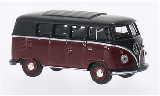 Volkswagen T1 Base 1/64 Schuco Bus rojo/gris coche miniatura