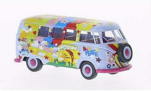 Volkswagen T1 Base 1/87 Wiking Bus Flower Power coche miniatura