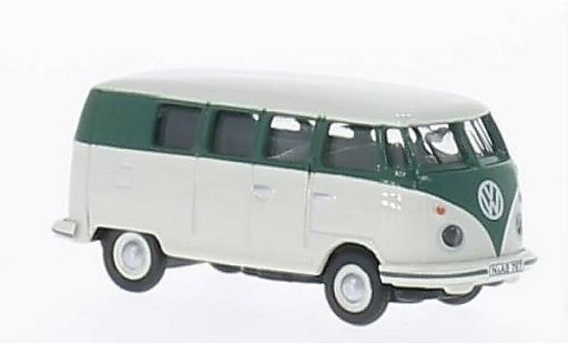 Volkswagen T1 Base 1/87 Schuco Bus gris/verde coche miniatura