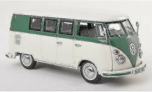 Volkswagen T1 Base 1/43 Schuco Bus blanco/verde coche miniatura