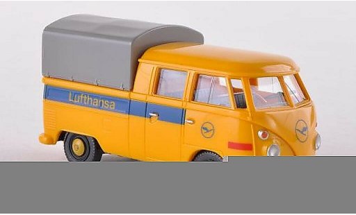 Volkswagen T1 Base 1/87 Wiking Doppelkabine Lufthansa con Plane coche miniatura