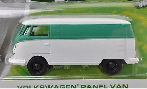 Volkswagen T1 Base 1/64 Greenlight furgoneta blanco/mate-turquesa coche miniatura