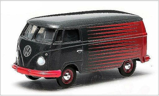 Volkswagen T1 Base 1/64 Greenlight Furgoneta gris/rojo coche miniatura