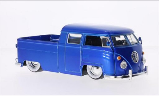 Volkswagen T1 B 1/24 Jada Toys Pickup Tuning azul 1963 coche miniatura