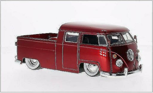 Volkswagen T1 B 1/24 Jada Toys Pickup Tuning rojo 1963 coche miniatura