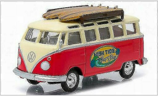 Volkswagen T1 Base 1/64 Greenlight Samba High Tide Surf Shop coche miniatura