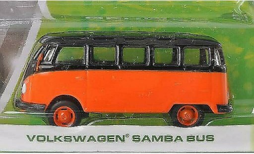 Volkswagen T1 Base 1/64 Greenlight Samba naranja/negro coche miniatura