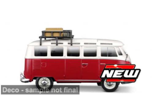 Volkswagen T1 1/24 Maisto Samba rojo/weiss 1:24 coche miniatura