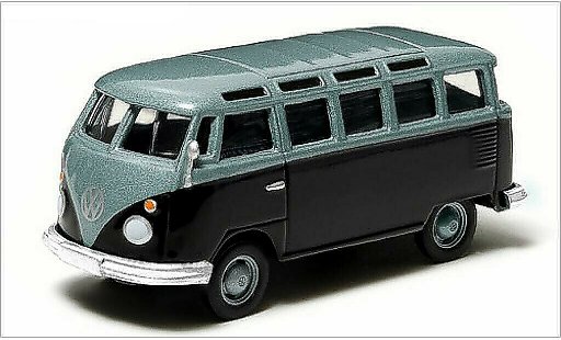 Volkswagen T1 Base 1/64 Greenlight Sambabus metalico azul/azul coche miniatura