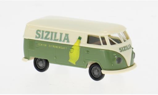 Coche miniatura Volkswagen T1 b Kasten 1960 Sizilia 1/87 Brekina