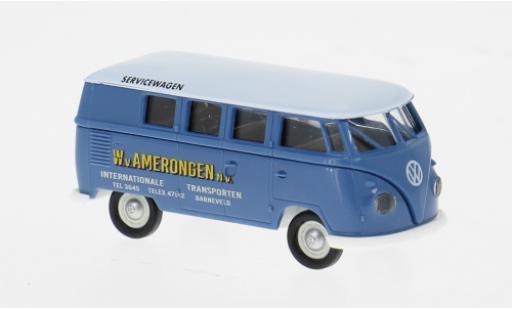 Coche miniatura Volkswagen T1 B Familiar 1960 van Amerongen 1/87 Brekina
