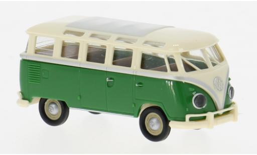 Volkswagen T1 1/87 Brekina b Samba beige/gr&uuml;n 1960 1:87 coche miniatura