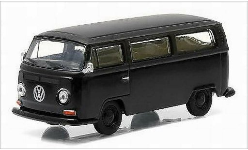 Volkswagen T2 A 1/64 Greenlight Bus negro/mate-negro 1968 coche miniatura