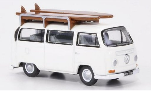 Volkswagen T2 Base 1/76 Oxford Bus blanco con Surfbretter coche miniatura