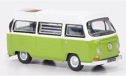 Volkswagen T2 Base 1/76 Oxford Camper verde/blanco coche miniatura