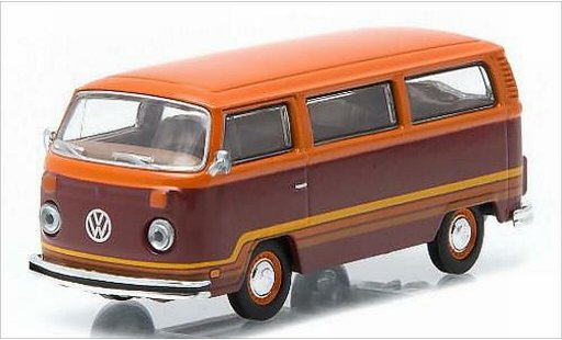 Volkswagen T2 B 1/64 Greenlight Champagne Edition II Bus rojo/naranja 1978 coche miniatura
