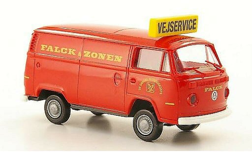Volkswagen T2 Base 1/87 Brekina furgoneta Vejservice - Falck & Zonen (DK) coche miniatura