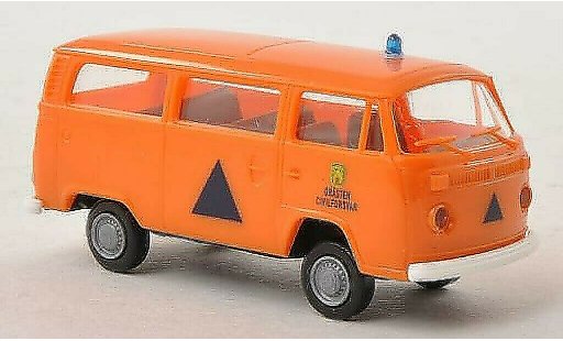 Volkswagen T2 Base 1/87 Brekina Familiar Grasten Civilforsvar (DK) coche miniatura