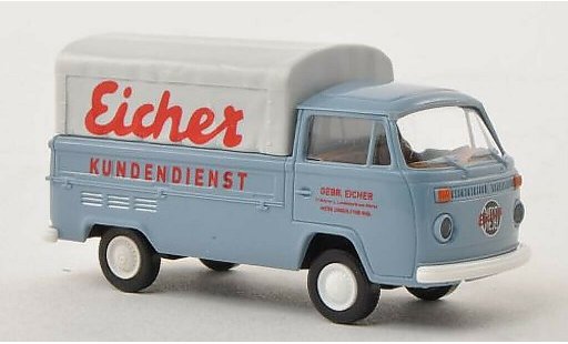 Volkswagen T2 Base 1/87 Brekina plataforma Eicher Kundendienst coche miniatura