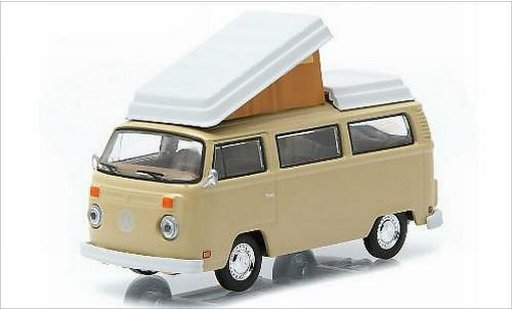 Volkswagen T2 A 1/64 Greenlight Westfalia beige 1970 coche miniatura