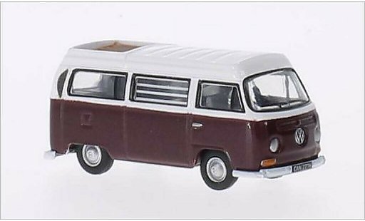 Volkswagen T2 Base 1/76 Oxford Westfalia metalico rojo/blanco RHD coche miniatura