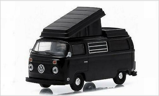 Volkswagen T2 B 1/64 Greenlight Westfalia negro 1973 coche miniatura