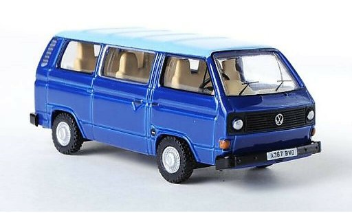 Volkswagen T3 Base 1/76 Oxford Bus azul/azul RHD coche miniatura