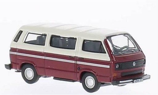 Volkswagen T3 Base 1/87 Schuco Bus rojo/blanco coche miniatura