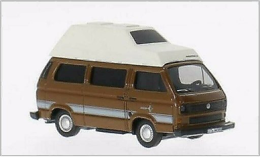 Volkswagen T3 Base 1/87 Schuco Westfalia Joker marron/blanco coche miniatura