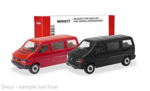 Volkswagen T4 1/87 Herpa MiniKit rojo/schwarz 1:87 coche miniatura