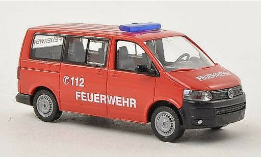 Volkswagen T5 Base 1/87 Wiking Multivan Bomberos coche miniatura
